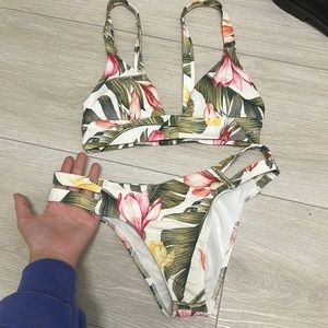 full bikini with palm tree design